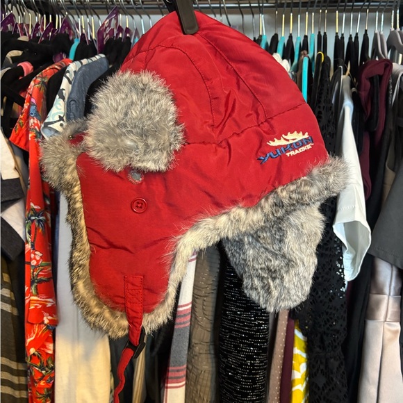 Gray Faux Fur Trapper Hat main image 4